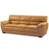 Sillón %100 Cuero - 3 Cuerpos - Premium Camel