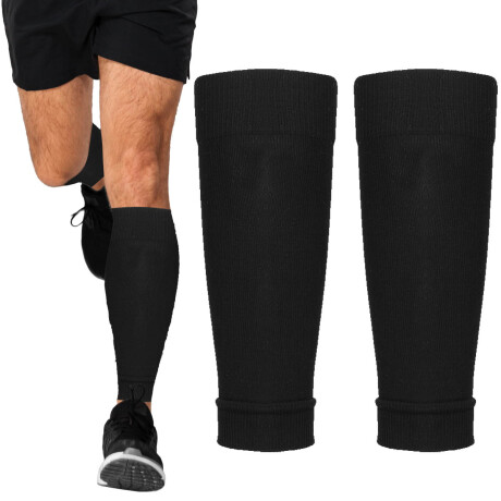 Medias Soportes Canilleras Pantorrilleras Elásticas Negro