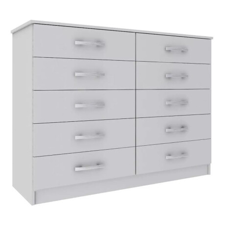 Comoda Cajonera Dormitorio Guarda Ropa 10 Cajones BLANCO