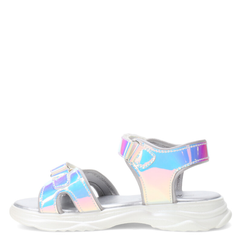 Sandalias de Niña MINI Miss Carol PRAIRE metalizada Plateado