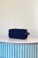 Necessaire chico en simil Pana Azul