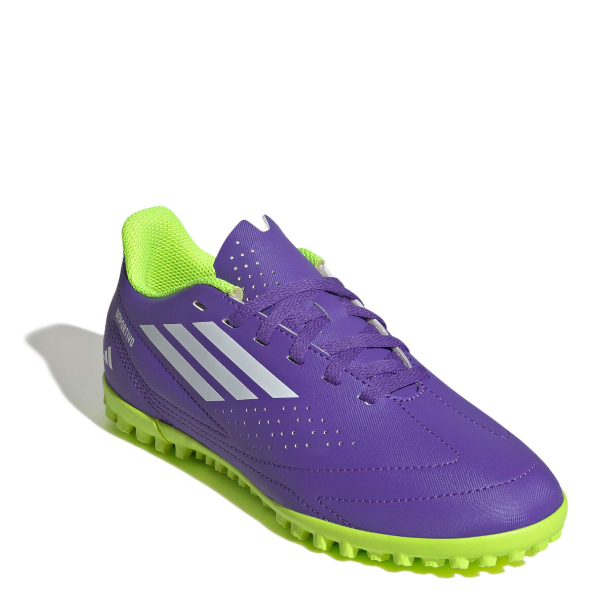 Championes de Fútbol 5 Infantiles Adidas III TF Adidas - Púrpura - Blanco - Amarillo Limon 