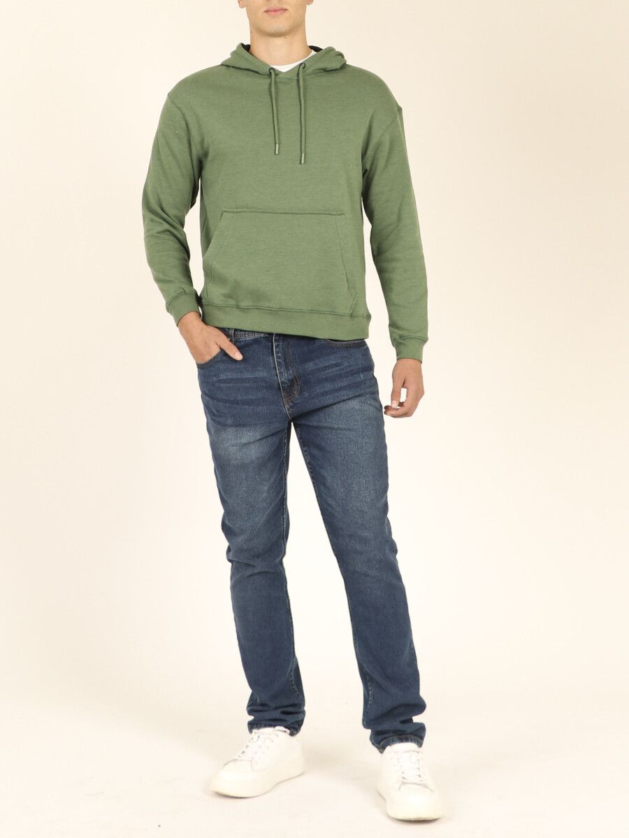 Sweater Canguro Harry - Verde Claro Melange 