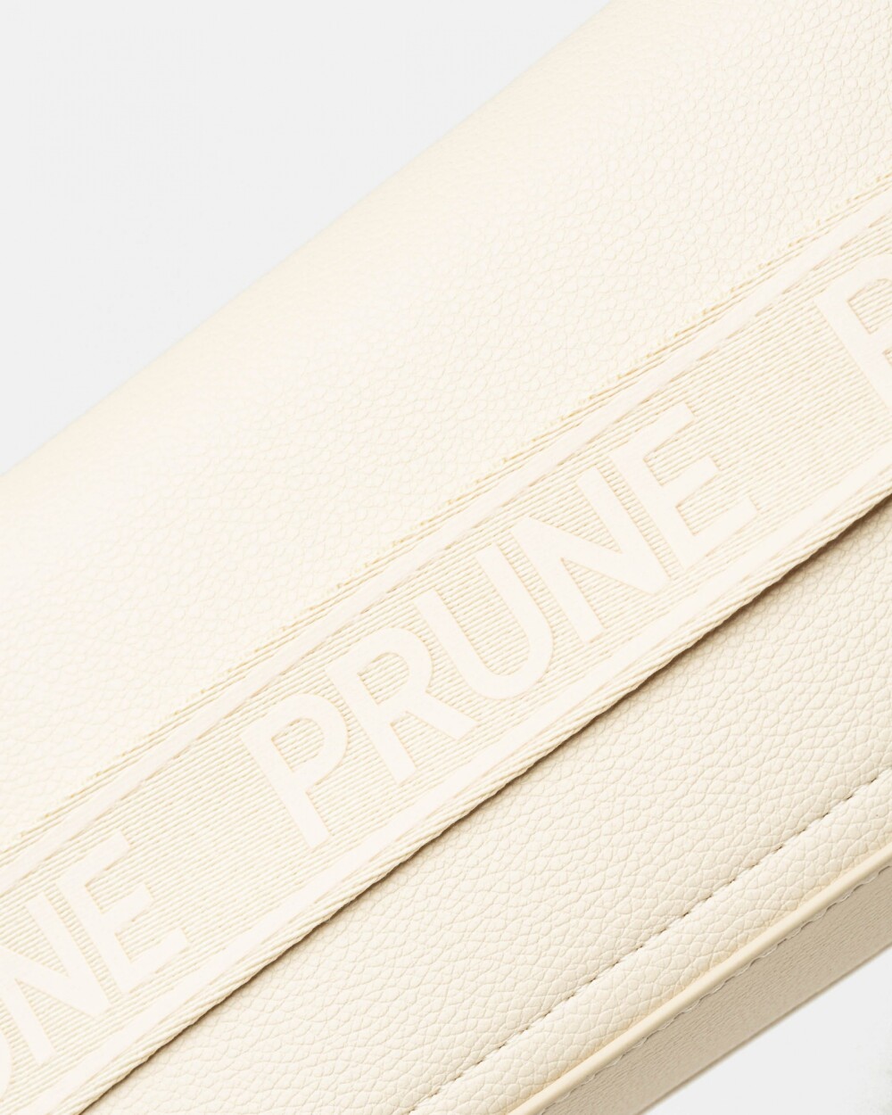 Bandolera Air en efecto cuero graneado Natural