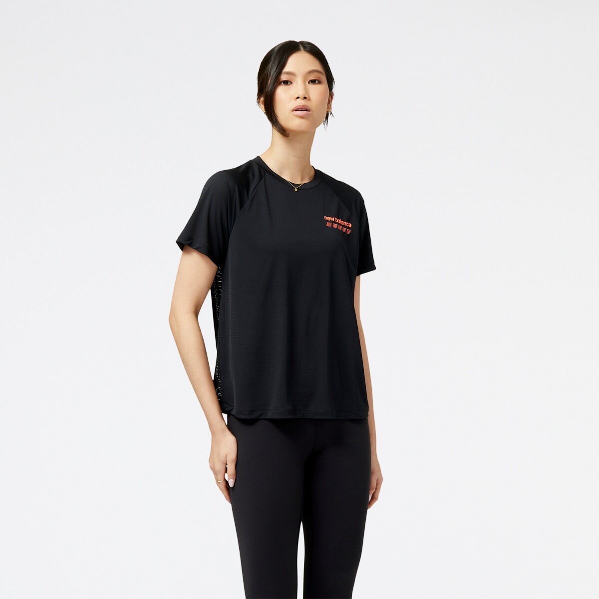 Remera New Balance de Dama - ACCELERATE PACER - WT31241BK - BLACK 