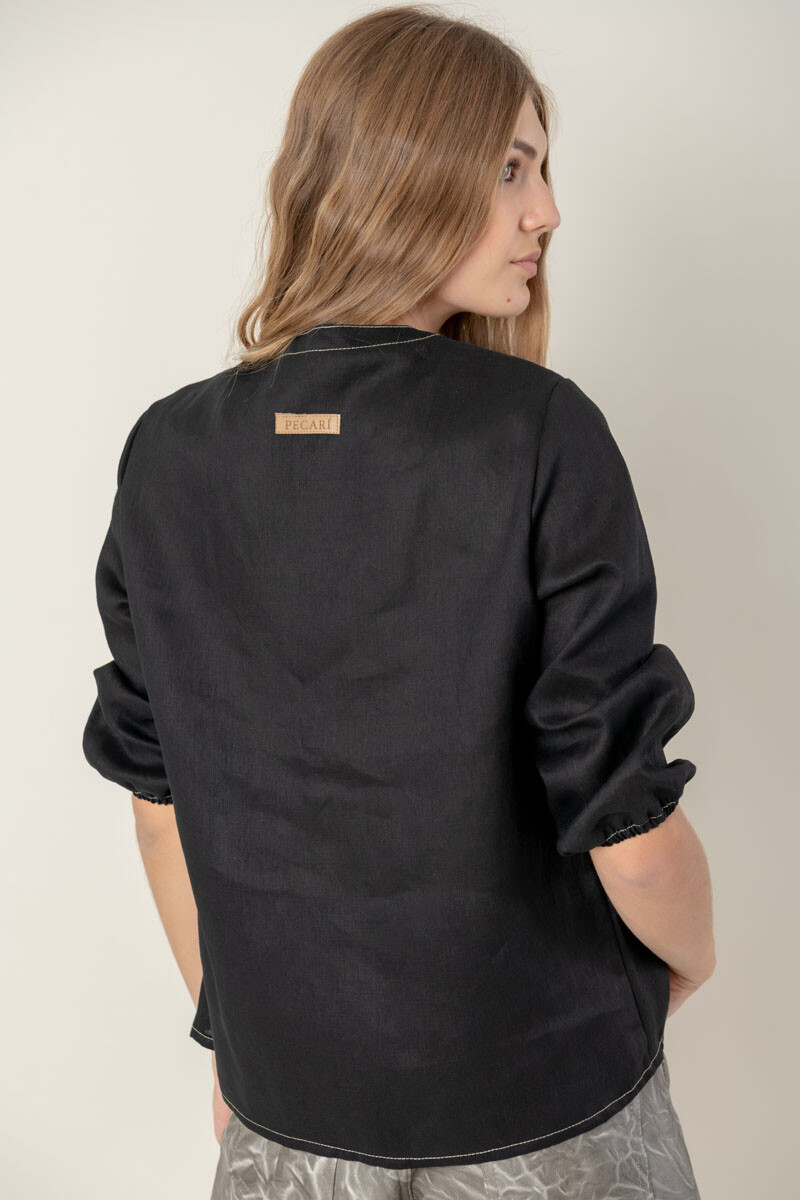 Camisa camelia Negro