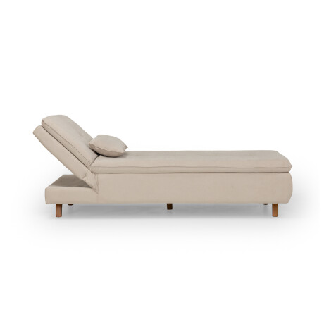 Chaise Cama Maira - Tela Microfibra 9901 (Soft Beige)