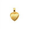 Dije Corazón-Estriado -Oro bajo-Sin Piedra-CP8566 sinpiedra