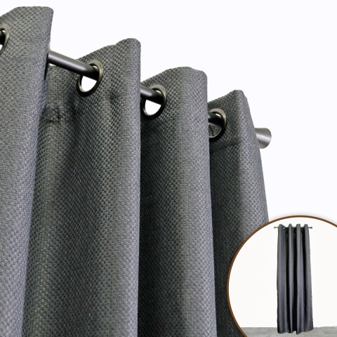 CORTINA ANTISOLAR ROSEVILLE GRIS 140X229CM Unica
