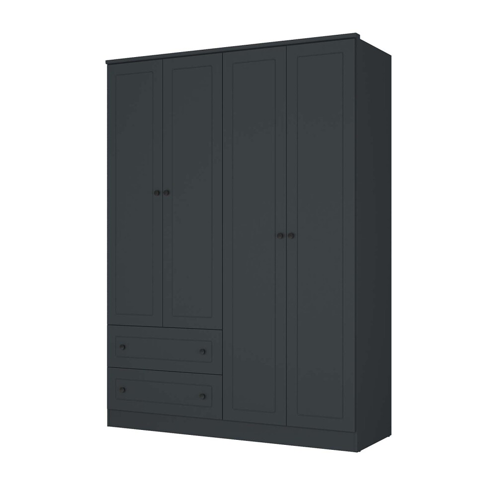 PLACARD 4 PUERTAS MDF GRIS AMERICANO PLUS