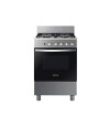 Cocina a gas Samsung Cocina con 4 Quemadores con Quemador Rápido Black