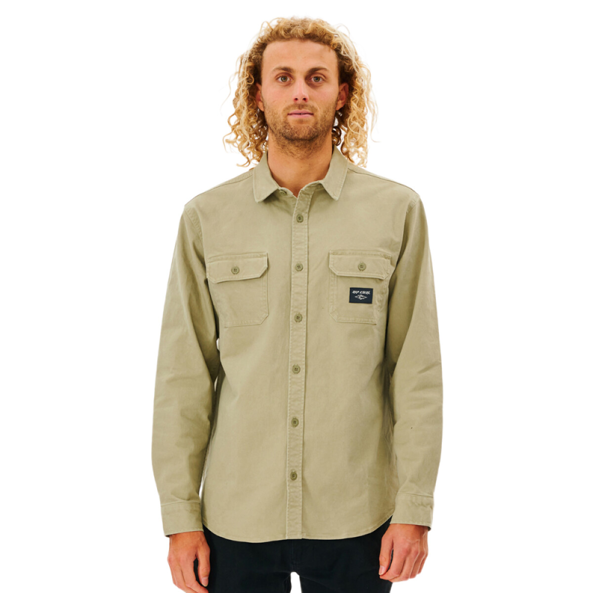 Camisa ML Rip Curl Epic L/S Shirt - Beige 