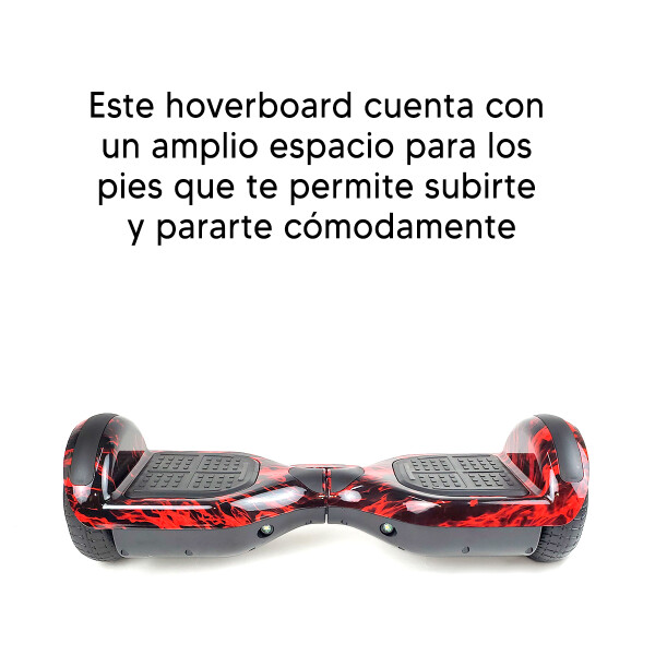 Combo De Skate Eléctrico 6.5" Con Luces Y Bluetooth + Asiento Para Hoverboard NEGRO