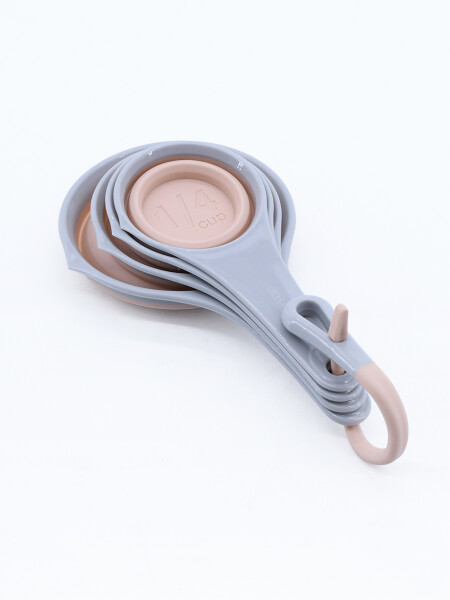 TAZA MEDIDORA SET X 4 GRIS