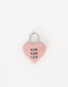 Viajes Varios Candado Con Forma De Corazón - Rosa Polvo