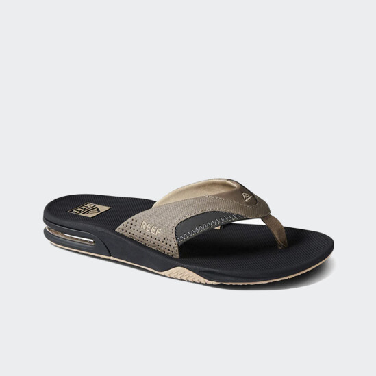 Ojotas Reef Fanning Negro