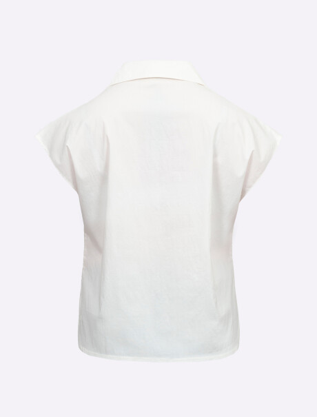 Camisa boxy lisa blanco