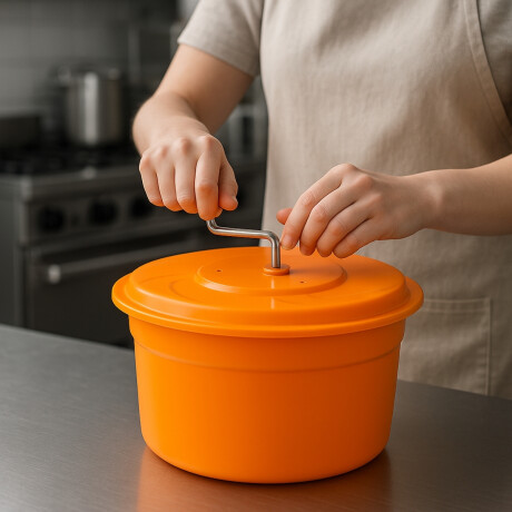 Centrifugadora de verduras. Color naranja 12 Lts Lacor Centrifugadora de verduras. Color naranja 12 Lts Lacor