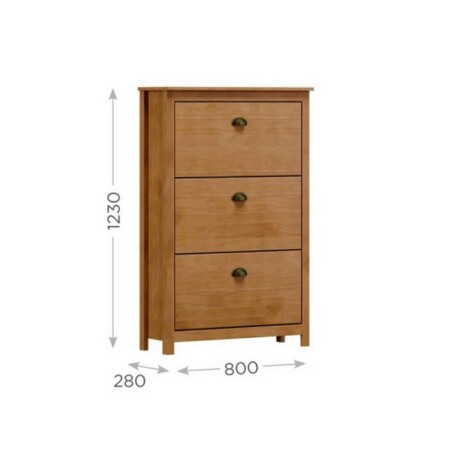 ZAPATERA FINESTRA TOPAZIO 3 CAJONES. FREIJO ZAPATERA FINESTRA TOPAZIO 3 CAJONES. FREIJO