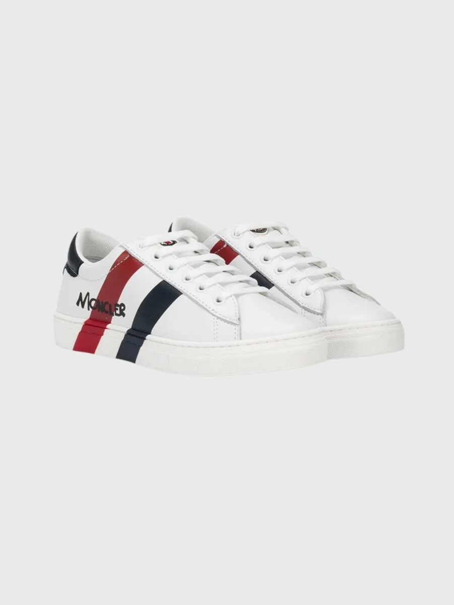 Moncler Kids- Calzado deportivo de cuero acordonado, MATHIEU SCARPA - 0 
