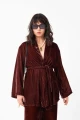 KIMONO EN VELVET Violeta