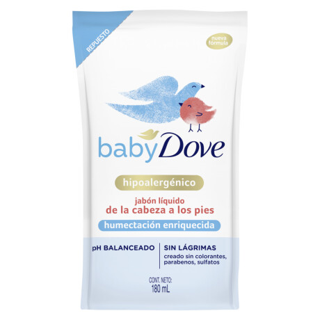 Jabón Líquido Baby Dove Repuesto 180ml Jabón Líquido Baby Dove Repuesto 180ml