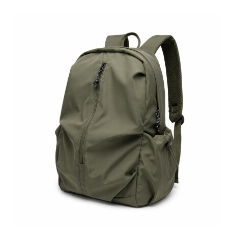 Mochila con bolsillo exterior para viaje Verde