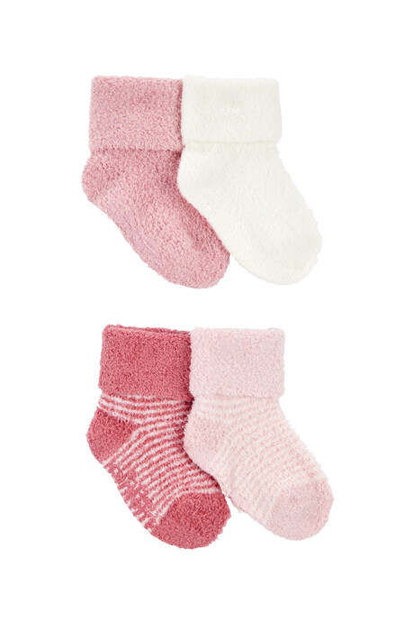 Pack cuatro pares de medias de chenilla Sin color