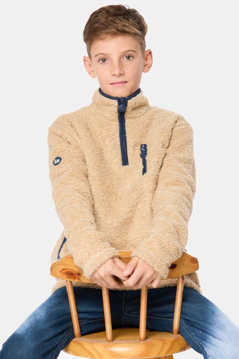 BUZO CORDERITO - Beige 