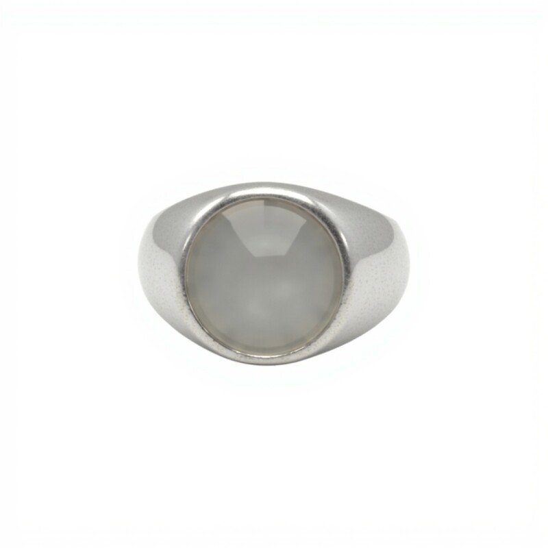 Anillo Mesa Circular-Plata 925-Piedra Nacar-AN4990 conpiedra