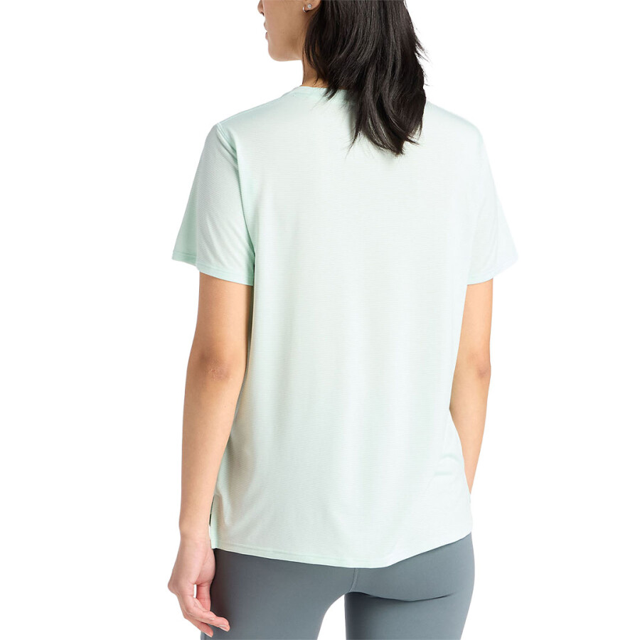 Remera de Mujer New Balance Se Poly Knit Verde - Claro