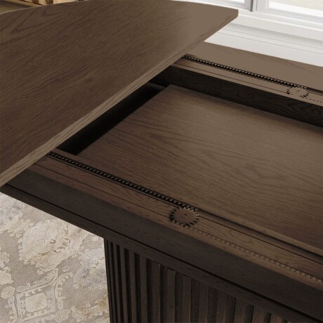 MESA DE COMEDOR VENTAGLIO MARRÓN - CIRCULAR