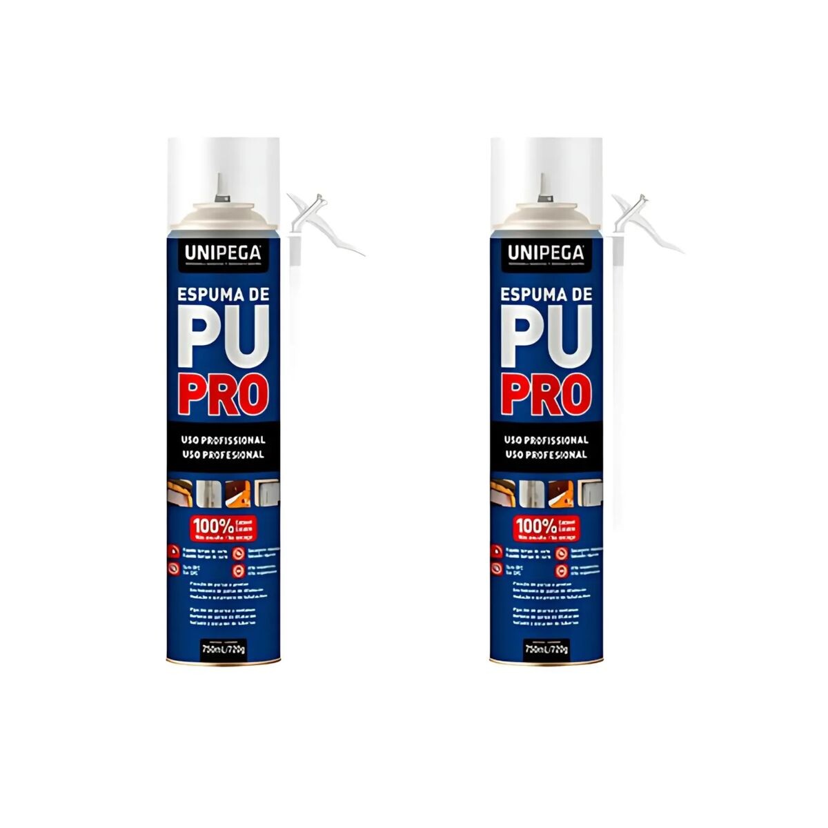Kit Espumas Poliuretano Pro Unipega X2 Unidades 