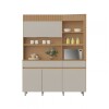 Mueble Modular 3 Cuerpos REALEZA Marron/Gris