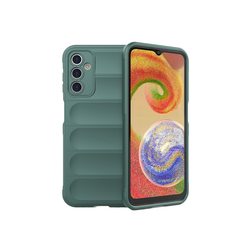 Protector Samsung Galaxy A14 4G/5G engomado con textura color verde Protector Samsung Galaxy A14 4g/5g Engomado Con Textura Color Verde