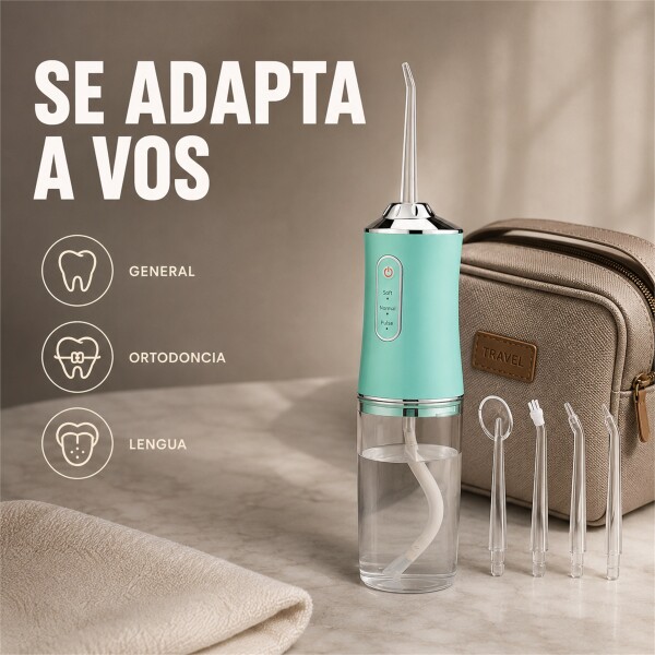 Irrigador Limpiador Oral Bucal Dental Brackets Profesional Verde