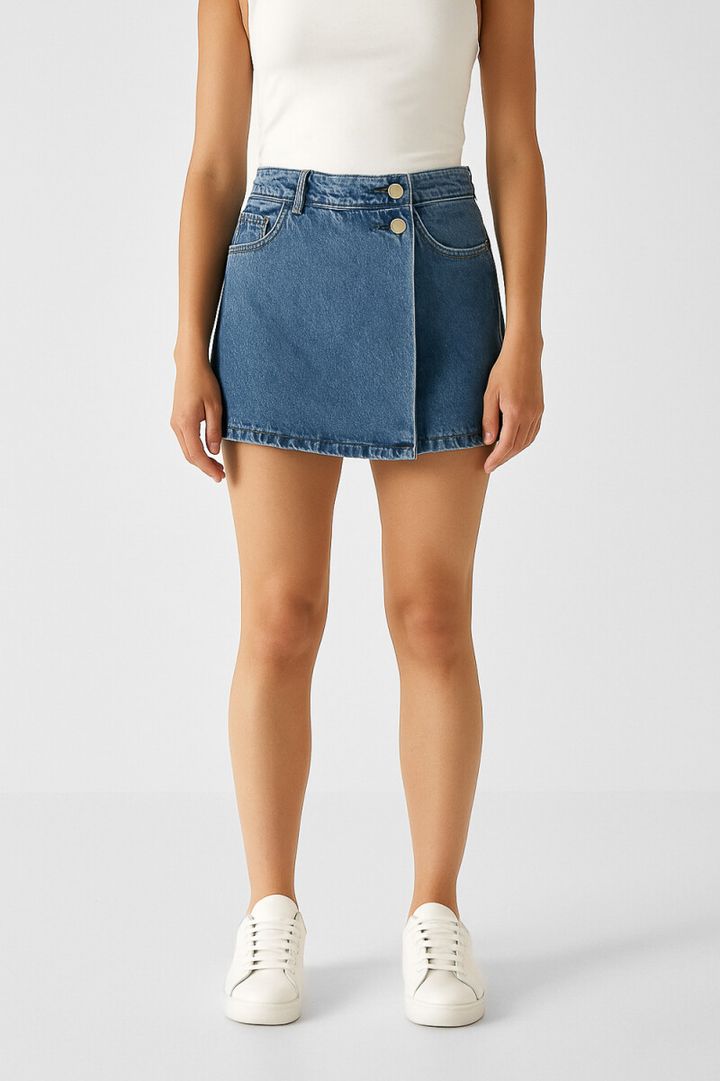 Short Tari - Azul Grisaceo 