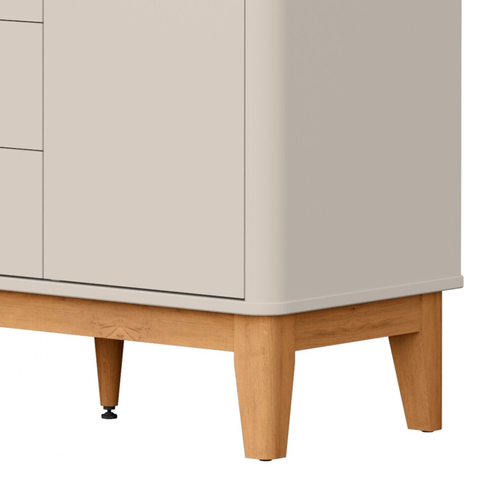 Ropero 4 puertas 3 cajones - Boom Gris