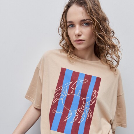 REMERA CRABY Beige