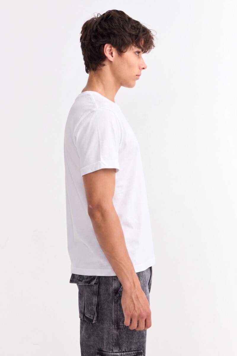 Remera básica manga corta BLANCO
