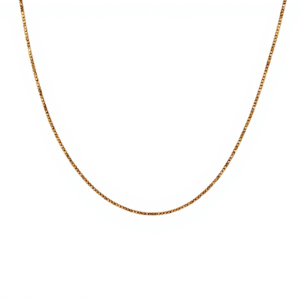 Cadena cordon oro, cola de topo-Oro bajo -Sin Piedra-CD8010 sinpiedra