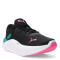 Championes de Mujer Puma Softride Pro Wns Negro - Verde - Fucsia