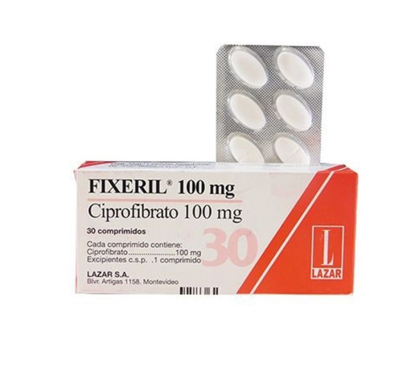 Fixeril 100mg 30 Comprimidos 
