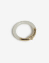 Anillos Medianos y Grandes Acrilico Anillo Metal Y Acrílico - Dorado