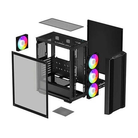 Gabinete Deepcool CC560 V2 ARGB. 4 fans ARGB de 120 mm Gabinete Deepcool CC560 V2 ARGB. 4 fans ARGB de 120 mm