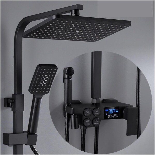 Duchero Barral Exterior Monocomando Baño Display Temperatura Duchero Barral Exterior Monocomando Baño Display Temperatura
