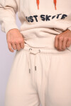 Pantalón deportivo jogger básico Crudo