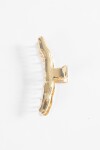 Broche metálico irregular dorado