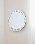 Espejo de pared redondo Keila abecedario gris Ø 50 cm Espejo de pared redondo Keila abecedario gris Ø 50 cm