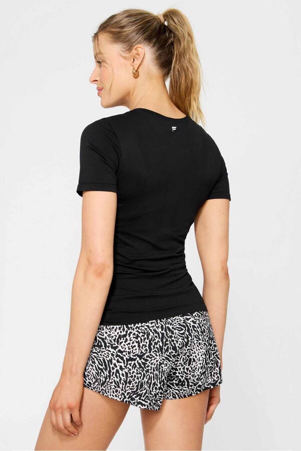 Polo Feather Tech+ Short-Sleeve Top Mujer Black
